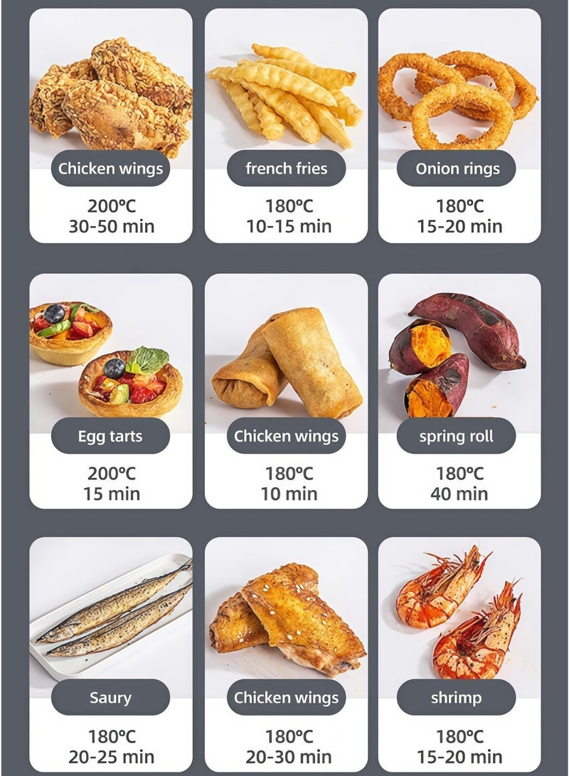 سوكاني مقلاة هوائية سعة ٧ لترات، ١٥٠٠ واط، ٧ برامج مُعدّة مسبقًا-مصنوعة بدلو غير لاصق ولوحة تحكم تعمل باللمس-القلي، الشواء، التحمير، التحميص، الخَبز، التحميص، الخضار، البطاطس المقلية، الدجاج، اللحوم، والأسماك - Image 3